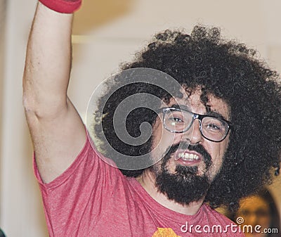 Caparezza portrait italian musician Editorial Stock Photo