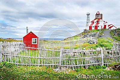 Cape Bona Vista Lighthouse Stock Photo