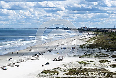 Cape Canaveral Beach Stock Photo