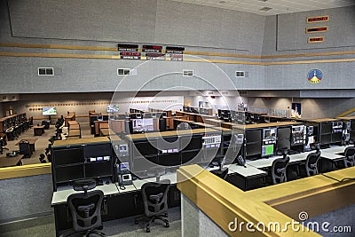 Cape Canaveral, Florida, USA - May 23, 2019: Space Flight Command Center, NASA Editorial Stock Photo