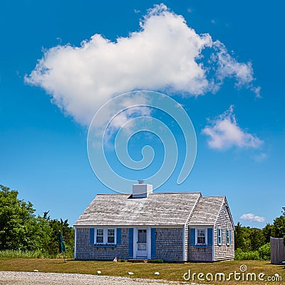 Cape Cod houses architecture Massachusetts US Stock Photo