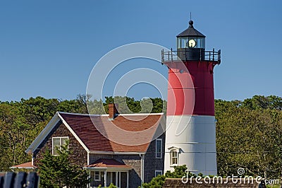 Cape Cod Nauset Light House Editorial Stock Photo