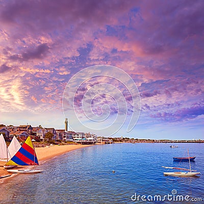 Cape Cod Provincetown beach Massachusetts Stock Photo