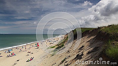 Cape Cod Sandy Neck Beach em Barnstable video estoque Cape Cod Sandy Neck Beach em Barnstable video estoque