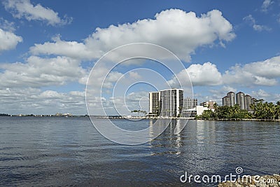 Cape Coral, Florida. View from beach on Cape Coral Stock Photo