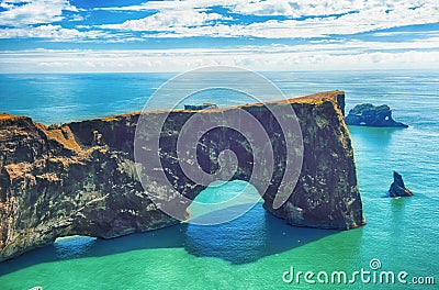 Cape Dyrholaey Stock Photo