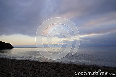 Cape Fiolent. Black Sea. Early spring. Stock Photo