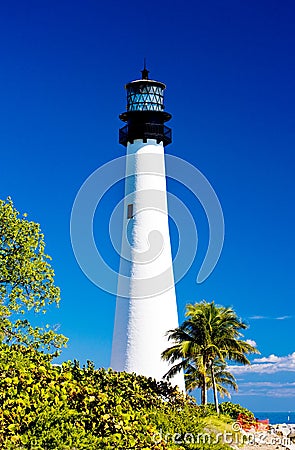 Cape Florida Lighthouse Stock Photo