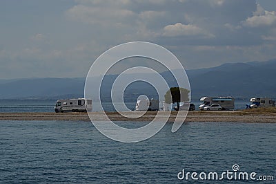 Cape Kavos Chapel Editorial Stock Photo