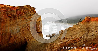 Cape Kiwanda - Pacific, City Oregon Stock Photo