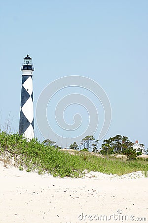 Cape Lookout Light House Stock Photo