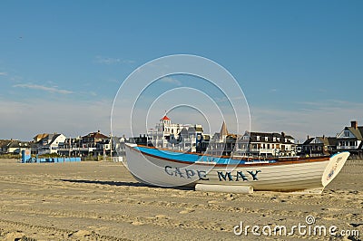 Cape May Beach Editorial Stock Photo