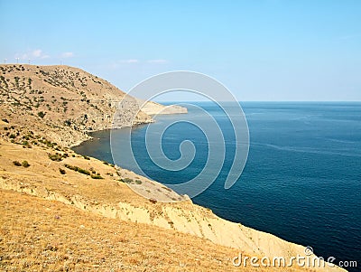 Cape Meganom in Crimea Stock Photo