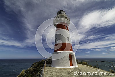 Cape Palliser Lighthouse New Zealand Stock Photo