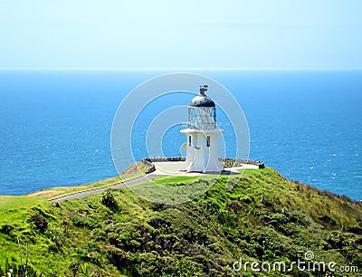 Cape Reinga Lighthouse, New Zealand Stock Photo