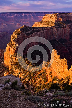 Cape Royal View Grand Canyon Stock Photo