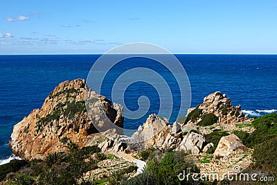 Cape Spartel in the Tangier,Morocco Stock Photo