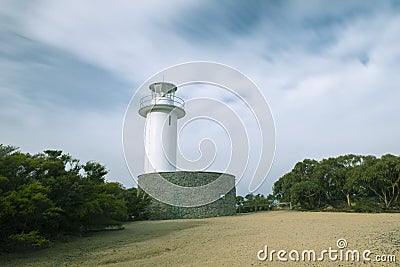 Cape Tourville Lighthouse Stock Photo