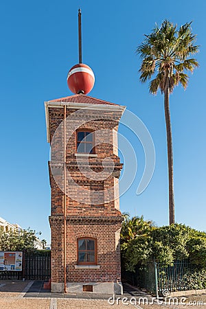 Historic time-ball tower at the Victoria and Alfred Waterfront Editorial Stock Photo