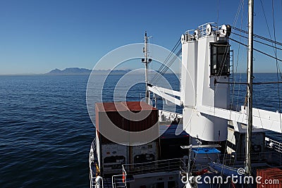 Cape Town South Africa sea arrival RMS St Helena Editorial Stock Photo