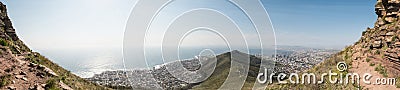 Cape Town view from Lions Head Stock Photo