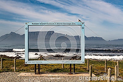 Cape Town, view from Robben Island Editorial Stock Photo