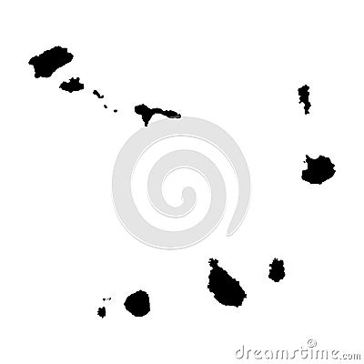 Cape verde map icon Vector Illustration