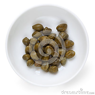 Capers Isolated Stock Photo