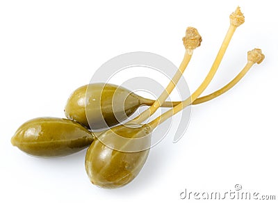 Capers isolated Stock Photo