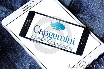 Capgemini consulting company logo Editorial Stock Photo
