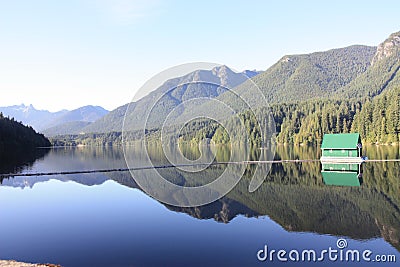Capilano Reservoir Lake Stock Photo