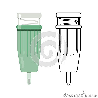 Capillary blood collection system Stock Photo