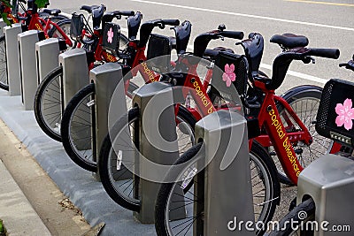 Capital Bikeshare Editorial Stock Photo