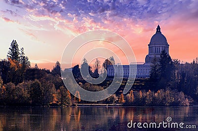 Washington State Capital Building Olympia Washington Stock Photo