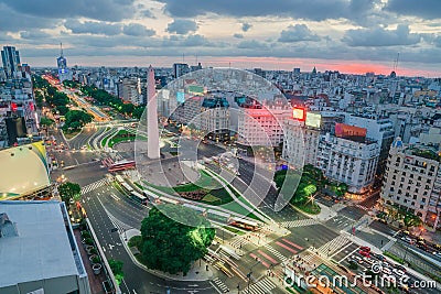 The Capital City of Buenos Aires in Argentina Stock Photo