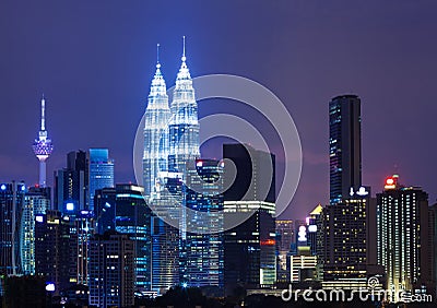 Capital city of Malaysia, Kuala Lumpur Stock Photo