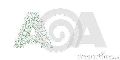 Capital letter A Vector Illustration