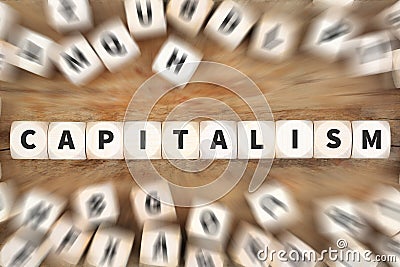 Capitalism politics financial money rich economy dice business c Stock Photo