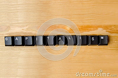 Capitalism word Stock Photo