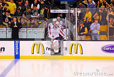 Capitals step on the Ice. Editorial Stock Photo