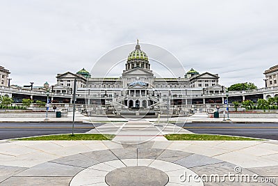 Capitol building in Downtown Harrisburg, pennsylvania Stock Photo