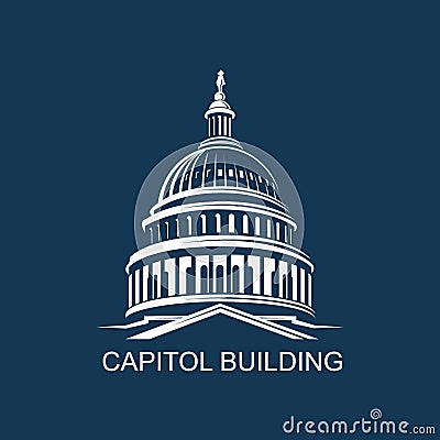 Capitol building icon Vector Illustration