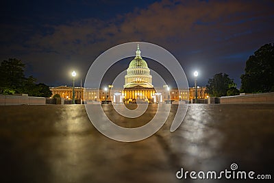 Capitol building. Washington DC. Capitol Building, Supreme Court, Washington monument. Capitols neoclassical Stock Photo