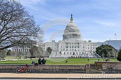 Capitol Hill in Washington DC Editorial Stock Photo