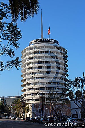 Capitol Records Building Editorial Stock Photo