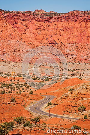 Capitol Reef Geology Stock Photo