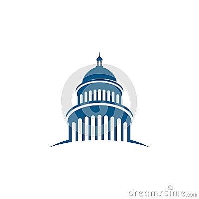 Capitol vector icon illustration Vector Illustration