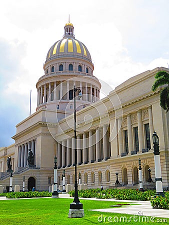 Capitolio view, Havana, Cuba, sunny day in Caribbean! America! Stock Photo