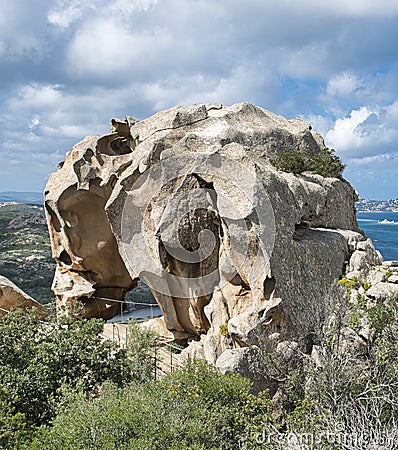 Capo d`Orso in Sardinia, Italy Stock Photo
