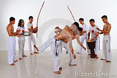 Capoeira Fighting Group Editorial Stock Photo